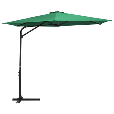 Outdoor Parasol with Steel Pole 300 cm Green