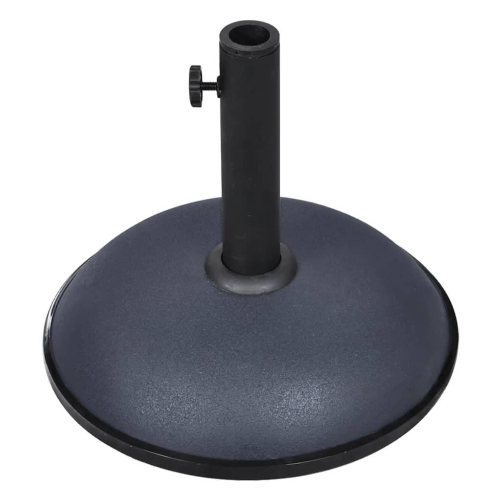 Parasol Base 11 kg Dark Grey Steel and Cement