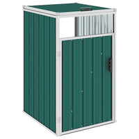 Garbage Bin Shed Green 72x81x121 cm Steel