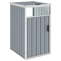 Garbage Bin Shed Grey 72x81x121 cm Steel