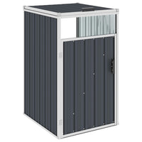 Garbage Bin Shed Anthracite 72x81x121 cm Steel