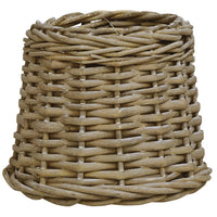 Lamp Shade Wicker 20x15 cm Brown