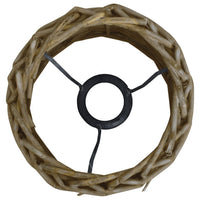 Lamp Shade Wicker 20x15 cm Brown
