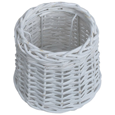 Lamp Shade Wicker 15x12 cm White