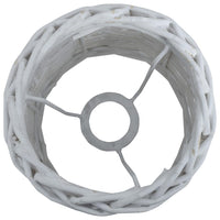 Lamp Shade Wicker 15x12 cm White