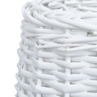 Lamp Shade Wicker 15x12 cm White