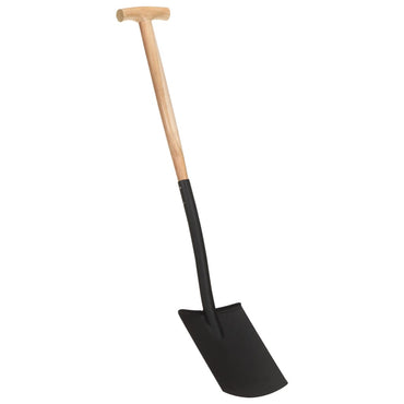 Garden Digging Spade T Grip Steel and Hardwood