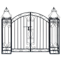 Ornamental Garden Gate Wrought Iron 122x20,5x100 cm