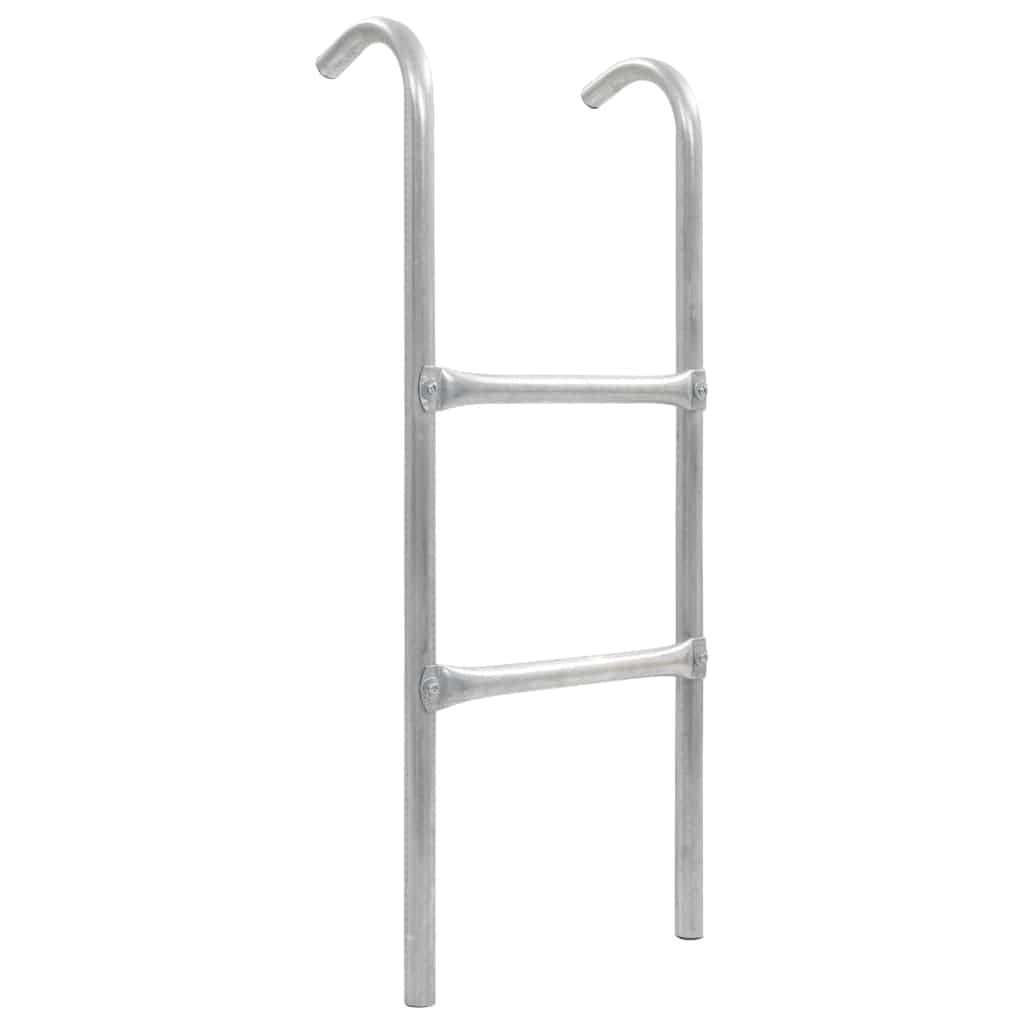 2Step Trampoline Ladder Steel Silver 82,5 cm