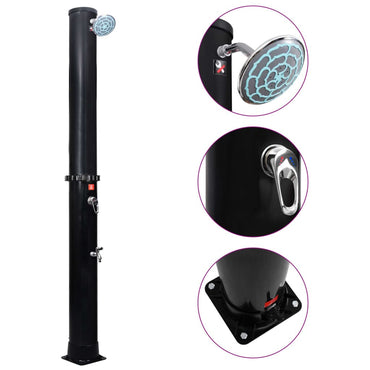 Outdoor Solar Shower with Shower Head and Faucet 35 L