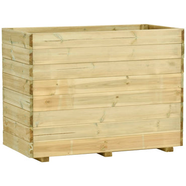 Garden Planter with Floor 100x50x75 cm Impregnated Pinewood