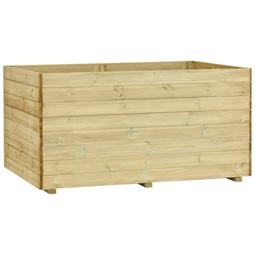 Garden Planter with Floor 150x100x75 cm Impregnated Pinewood