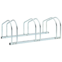 3Bike Parking Floor Rack 71x33x27 cm Steel