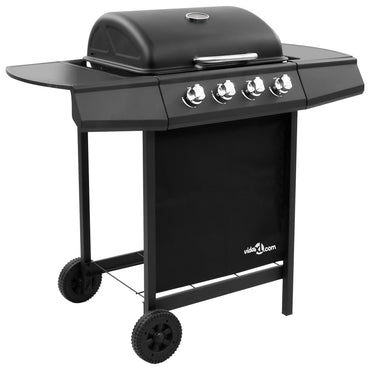 Gas BBQ Grill with 4 Burners Black (PT/IE/NO/FI/DK/HU/EE/ES/SE/PL only)(48545+40115)