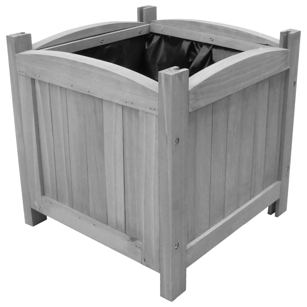 Garden Raised Beds 2 pcs 30x30x30 cm Solid Firwood