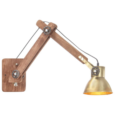 Wall Lamp Industrial Style Brass Round E27