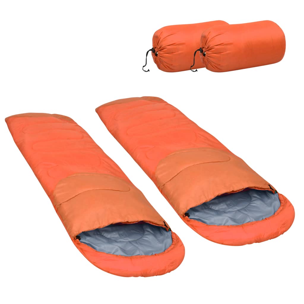 Lightweight Sleeping Bags 2 pcs Orange 15??? 850g