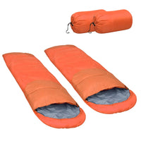 Lightweight Sleeping Bags 2 pcs Orange 15??? 850g
