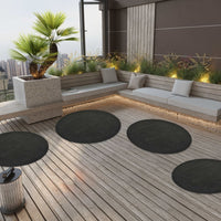 Artificial Grass with Studs Dia.130 cm Anthracite Round