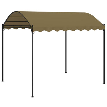 Gazebo 4x3x2.6 m Taupe 180 g/m²