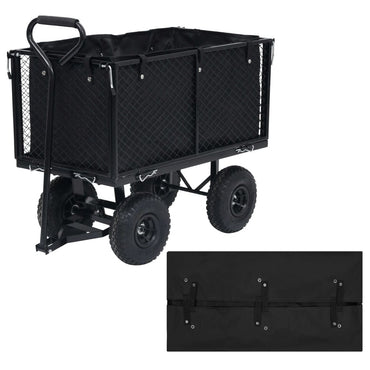 Garden Cart Liner Black 86x46x41 cm Fabric