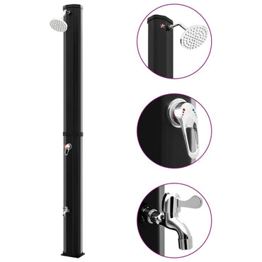Outdoor Solar Shower with Shower Head and Faucet 35 L