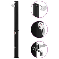 Outdoor Solar Shower with Shower Head and Faucet 35 L