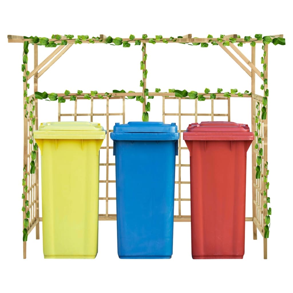 Garden Pergola for Triple Bins Impregnated Pinewood