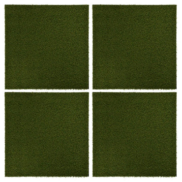 Artificial Grass Tiles 4 pcs 50x50x2.5 cm Rubber