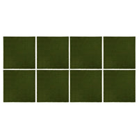 Artificial Grass Tiles 8 pcs 50x50x2.5 cm Rubber