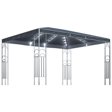 Gazebo with String Lights 400x300 cm Anthracite (48049+315536)