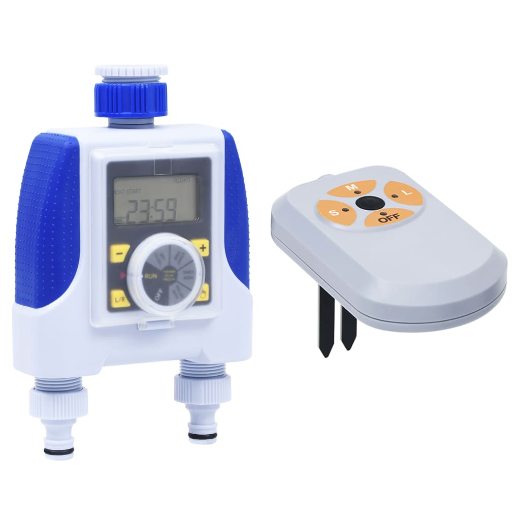 Electronic Dual Outlet Water Timer with Moisture Sensor (147886+147881)