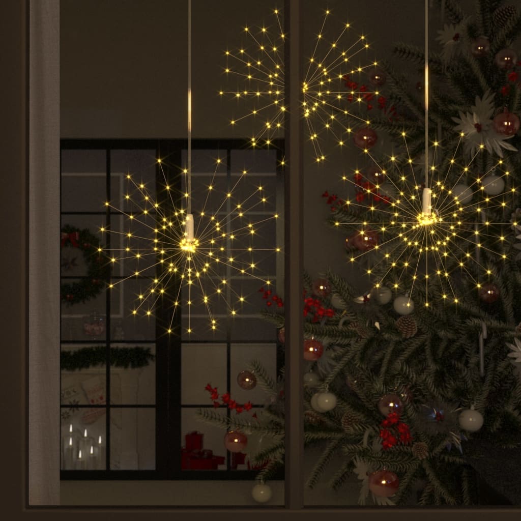 Outdoor Christmas Firework Lights 4pcs Warm White 50cm 560 LEDs