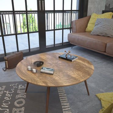 Nordic Wood Modern Living Room Coffee Table