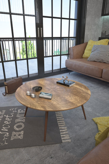 Nordic Wood Modern Living Room Coffee Table