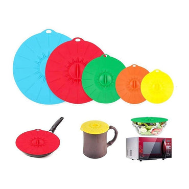 5 Sizes Silicone Airlock Lid Covers