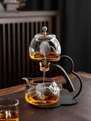 Heat-resistant glass tea set
