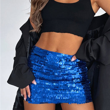 Slim Fit Casual High Waist Mini Skirt