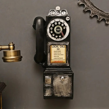 Vintage Wall Hanging Telephone