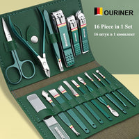 Stainless Steel Nail Clippers Set With Folding Bag