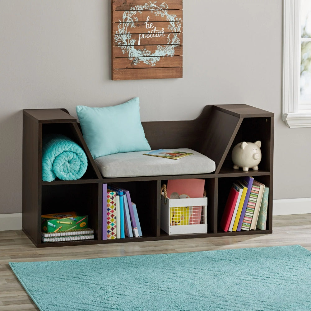 Kids Reading Nook and Storage Bookcase