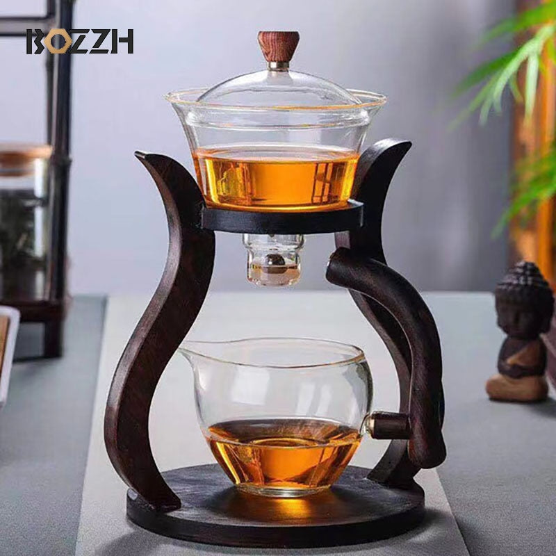 Heat-Resistant Magnetic Glass Tea Set