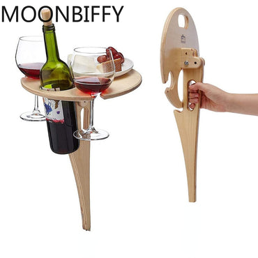 Foldable Outdoor Wine Holder