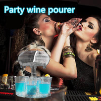 6 Shot Glasses Quick Filling Dispenser
