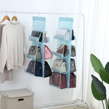 6 Pocket Hanging Handbag Organizer