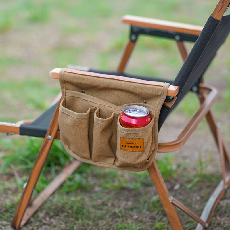 Camping Chair Armrest Storage Bag