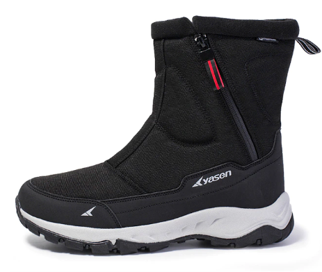 Winter Men's Side Zipper Hiking Snow Boots