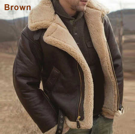 Stylish Fleece Lined Men's Winter Warm Jacket