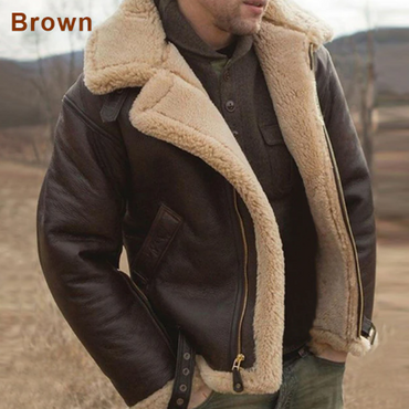 Stylish Fleece Lined Men's Winter Warm Jacket