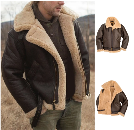 Stylish Fleece Lined Men's Winter Warm Jacket